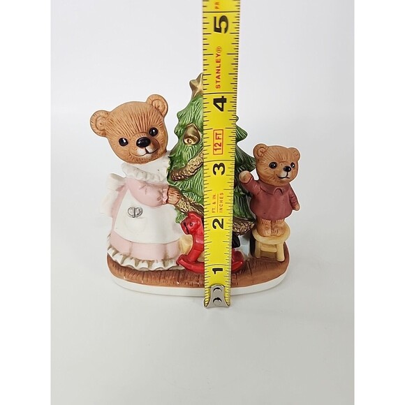 HOMCO Mama Bear with Baby Bear and Christmas Tree #5114 Holiday Figurine - Picture 11 of 11